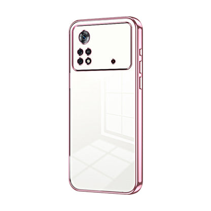 Xiaomi Poco X4 Pro 5G Phone Case with Transparent Plating and Fine Hole Design: Crystal Clear & Scratch-Resistant