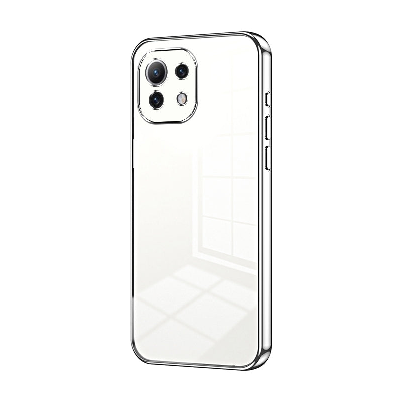 Xiaomi Mi 11 Lite 4G Phone Case with Transparent Plating and Fine Hole Design: Crystal Clear & Scratch-Resistant