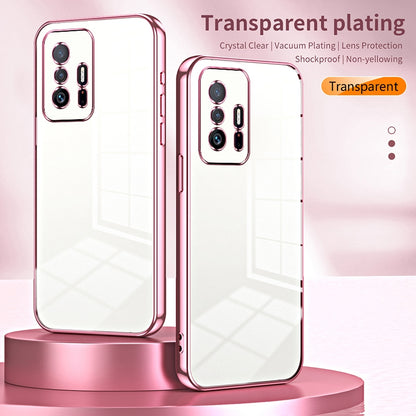 Xiaomi 11T Phone Case with Transparent Plating and Fine Hole Design: Crystal Clear & Scratch-Resistant