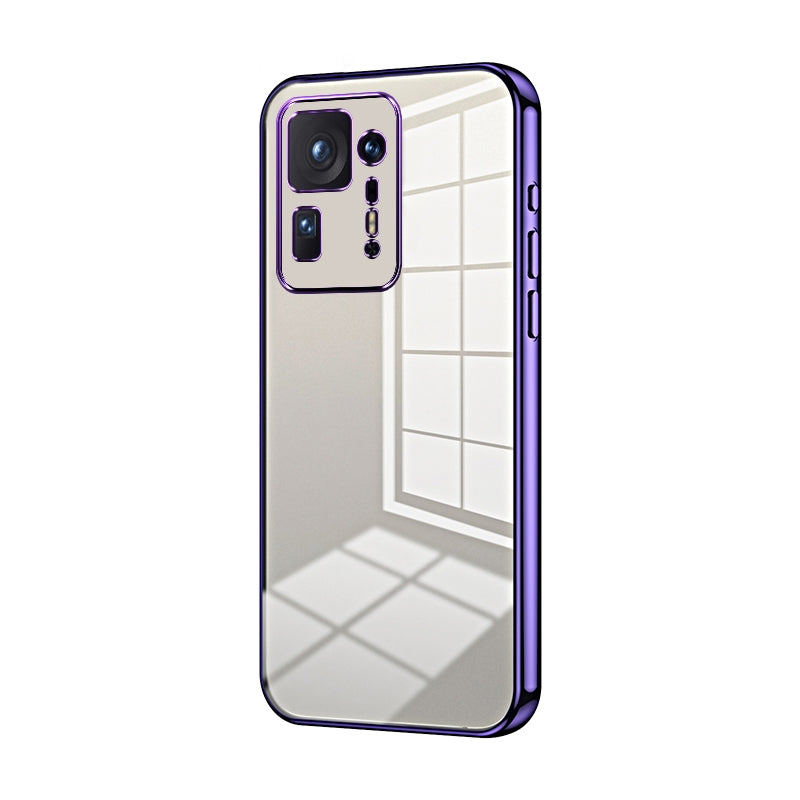 Xiaomi Mix 4 Phone Case with Transparent Plating and Fine Hole Design: Crystal Clear & Scratch-Resistant