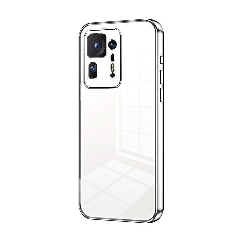 Xiaomi Mix 4 Phone Case with Transparent Plating and Fine Hole Design: Crystal Clear & Scratch-Resistant