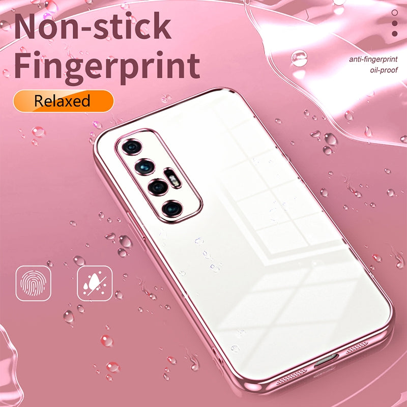 Xiaomi Mi 10S Phone Case with Transparent Plating and Fine Hole Design: Crystal Clear & Scratch-Resistant