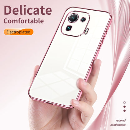 Xiaomi Mi 11 Pro Phone Case with Transparent Plating and Fine Hole Design: Crystal Clear & Scratch-Resistant