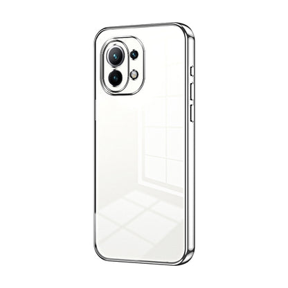 Xiaomi Mi 11 Phone Case with Transparent Plating and Fine Hole Design: Crystal Clear & Scratch-Resistant