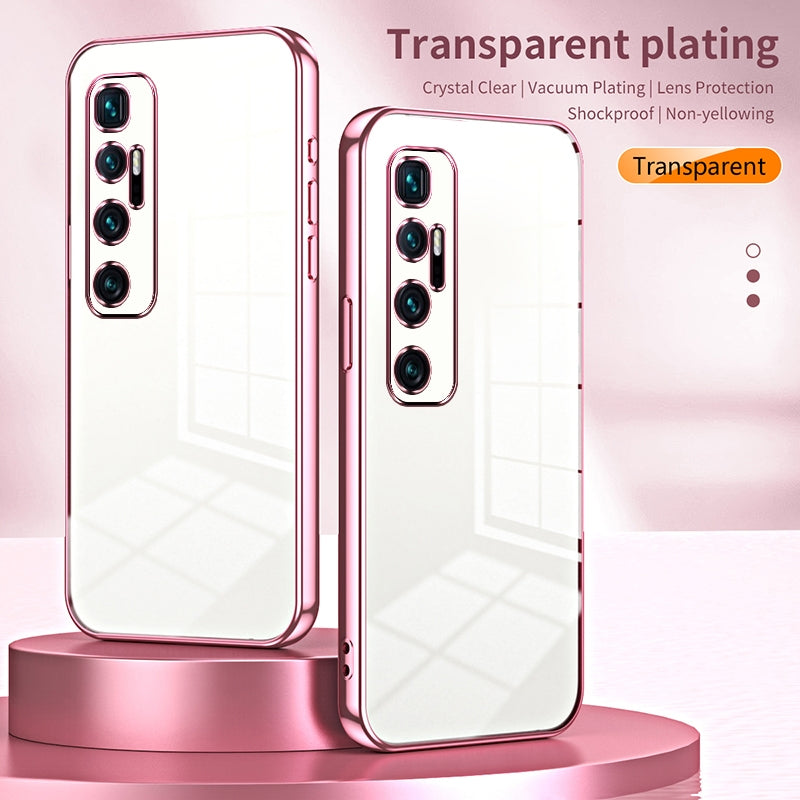 Xiaomi Mi 10 Ultra Phone Case with Transparent Plating and Fine Hole Design: Crystal Clear & Scratch-Resistant