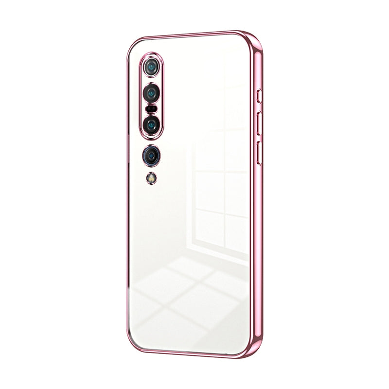 Xiaomi Mi 10 Pro 5G Phone Case with Transparent Plating and Fine Hole Design: Crystal Clear & Scratch-Resistant