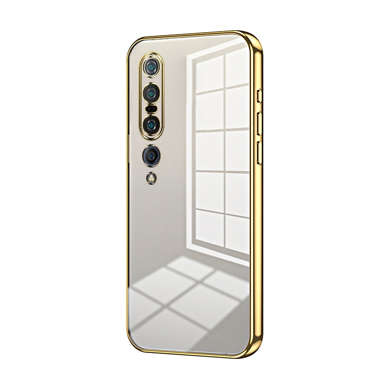 Xiaomi Mi 10 Pro 5G Phone Case with Transparent Plating and Fine Hole Design: Crystal Clear & Scratch-Resistant