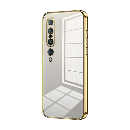 Xiaomi Mi 10 Pro 5G Phone Case with Transparent Plating and Fine Hole Design: Crystal Clear & Scratch-Resistant