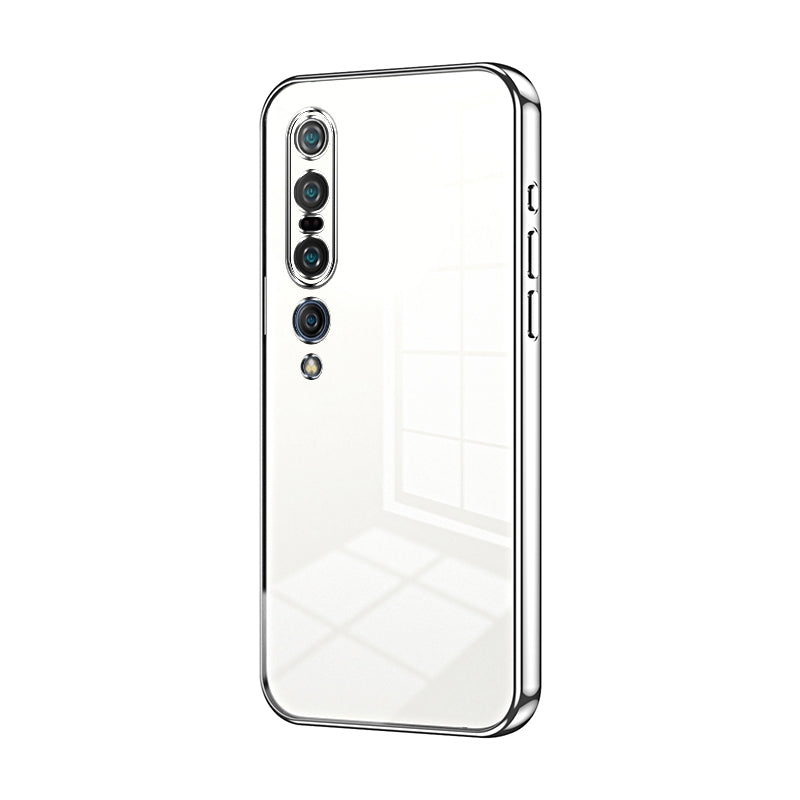 Xiaomi Mi 10 Pro 5G Phone Case with Transparent Plating and Fine Hole Design: Crystal Clear & Scratch-Resistant