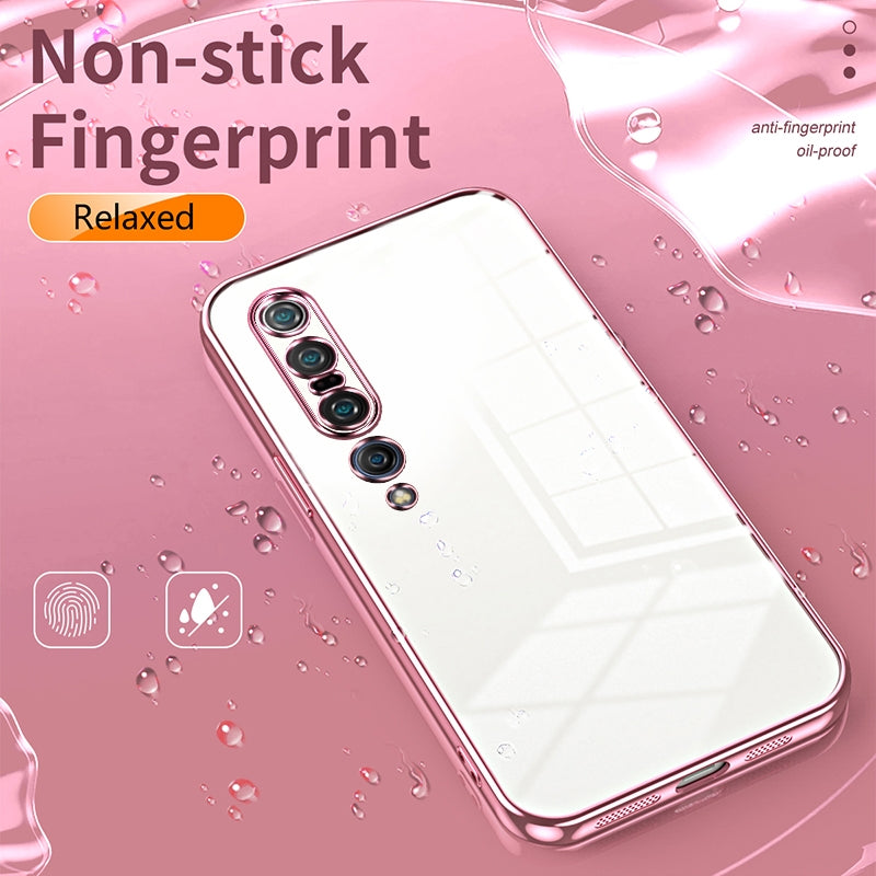 Xiaomi Mi 10 Pro 5G Phone Case with Transparent Plating and Fine Hole Design: Crystal Clear & Scratch-Resistant