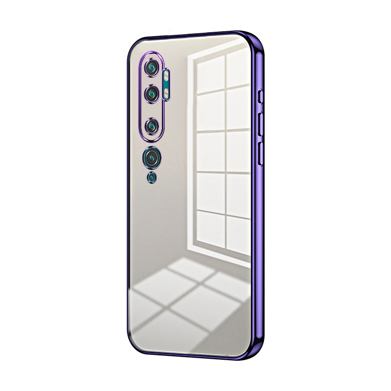 Xiaomi Mi CC9 Pro Phone Case with Transparent Plating and Fine Hole Design: Crystal Clear & Scratch-Resistant