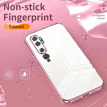 Xiaomi Mi CC9 Pro Phone Case with Transparent Plating and Fine Hole Design: Crystal Clear & Scratch-Resistant