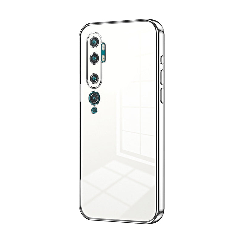 Xiaomi Mi CC9 Pro Phone Case with Transparent Plating and Fine Hole Design: Crystal Clear & Scratch-Resistant