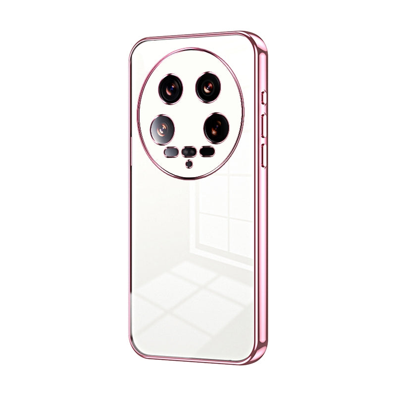 Xiaomi 14 Ultra Phone Case with Transparent Plating and Fine Hole Design: Crystal Clear & Scratch-Resistant