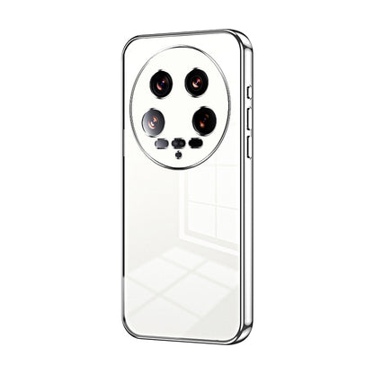 Xiaomi 14 Ultra Phone Case with Transparent Plating and Fine Hole Design: Crystal Clear & Scratch-Resistant