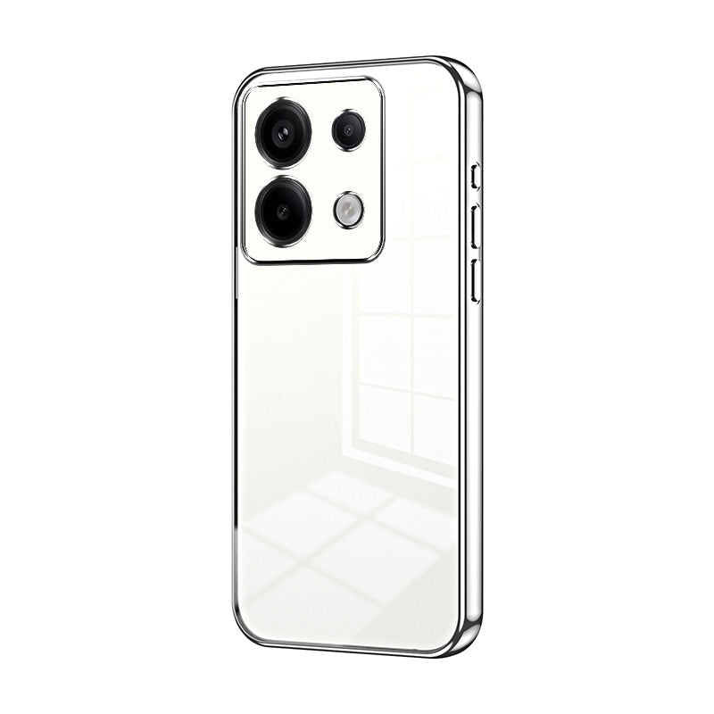 Xiaomi Redmi Note 13 Pro 5G Phone Case with Transparent Plating and Fine Hole Design: Crystal Clear & Scratch-Resistant