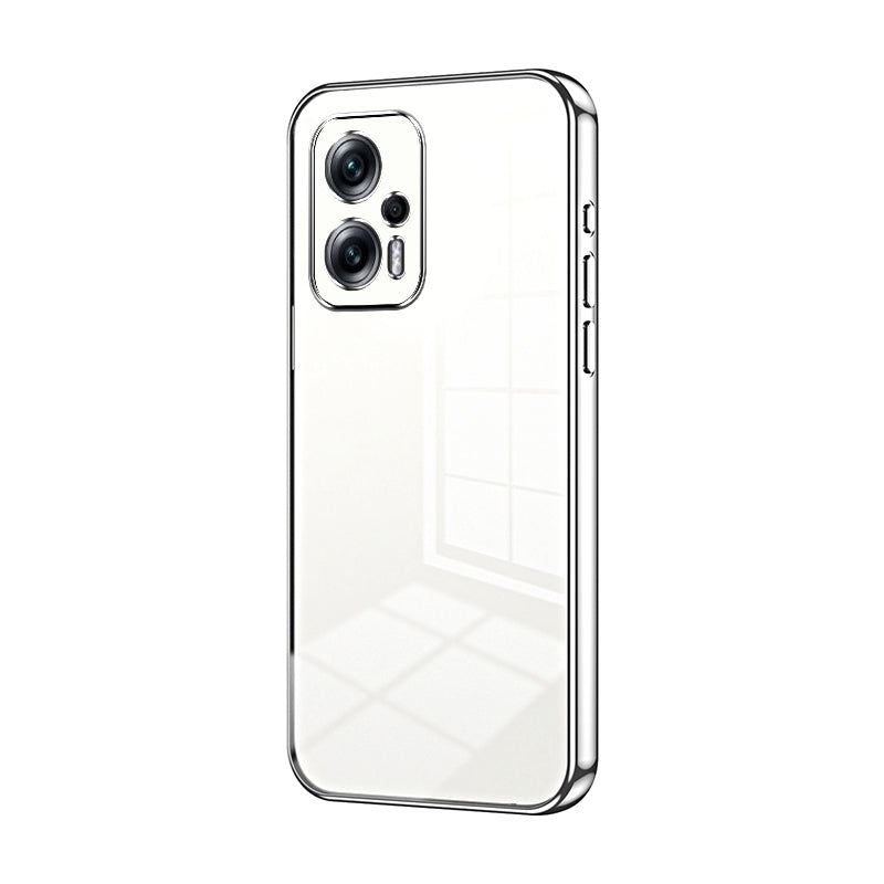 Xiaomi Poco X4 GT Phone Case with Transparent Plating and Fine Hole Design: Crystal Clear & Scratch-Resistant