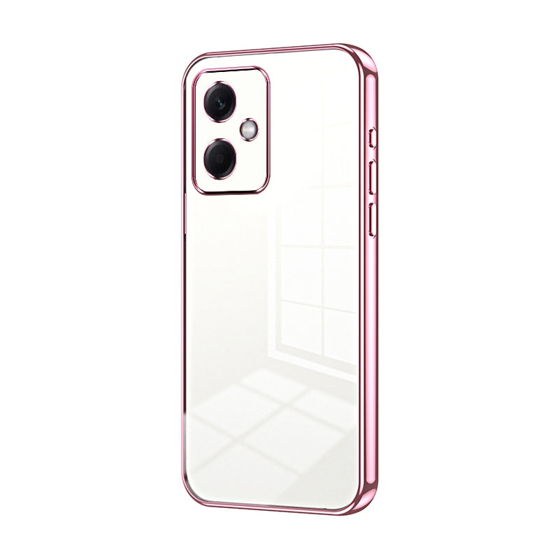 Xiaomi Redmi Note 12R Pro Phone Case with Transparent Plating and Fine Hole Design: Crystal Clear & Scratch-Resistant