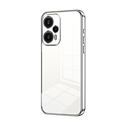 Xiaomi Redmi Note 12 Turbo Phone Case with Transparent Plating and Fine Hole Design: Crystal Clear & Scratch-Resistant