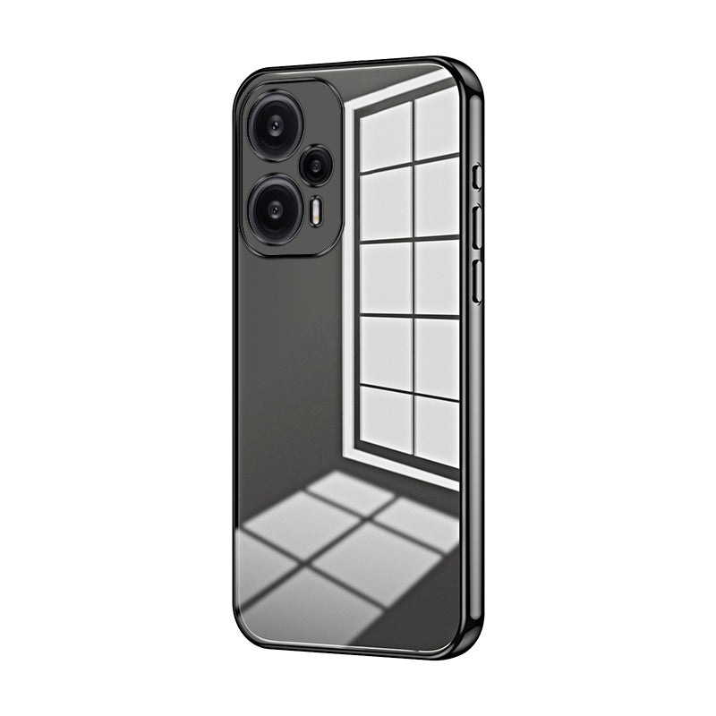 Xiaomi Poco F5 Phone Case with Transparent Plating and Fine Hole Design: Crystal Clear & Scratch-Resistant