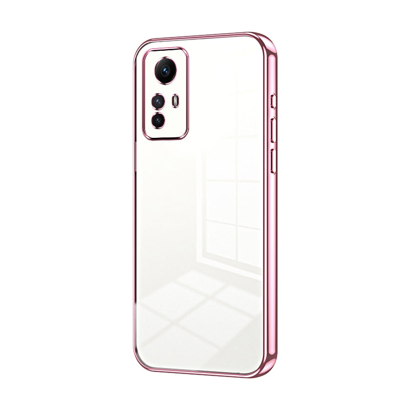 Xiaomi Redmi Note 12S Phone Case with Transparent Plating and Fine Hole Design: Crystal Clear & Scratch-Resistant