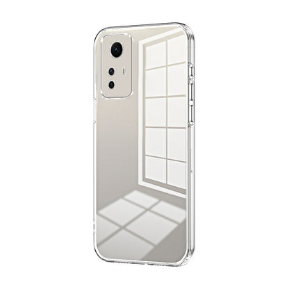 Xiaomi Redmi Note 12S Phone Case with Transparent Plating and Fine Hole Design: Crystal Clear & Scratch-Resistant