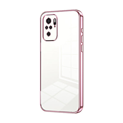 Xiaomi Redmi Note 10S Phone Case with Transparent Plating and Fine Hole Design: Crystal Clear & Scratch-Resistant