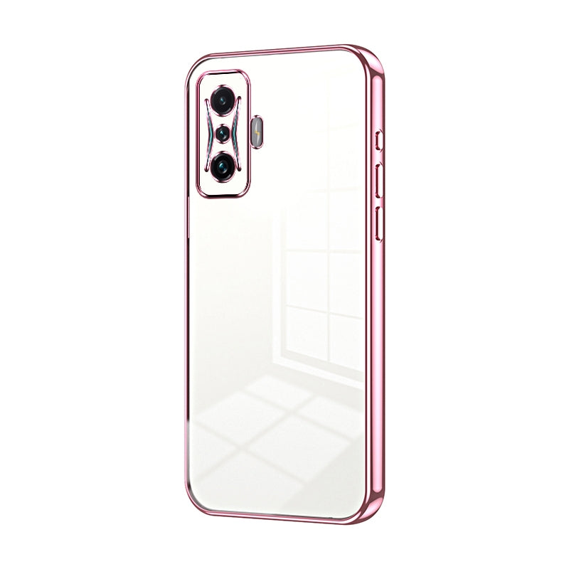 Xiaomi Poco F4 GT Phone Case with Transparent Plating and Fine Hole Design: Crystal Clear & Scratch-Resistant