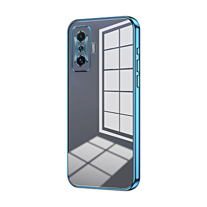 Xiaomi Redmi K50 Gaming Phone Case with Transparent Plating and Fine Hole Design: Crystal Clear & Scratch-Resistant