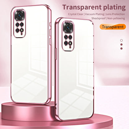 Xiaomi Redmi Note 11S Phone Case with Transparent Plating and Fine Hole Design: Crystal Clear & Scratch-Resistant