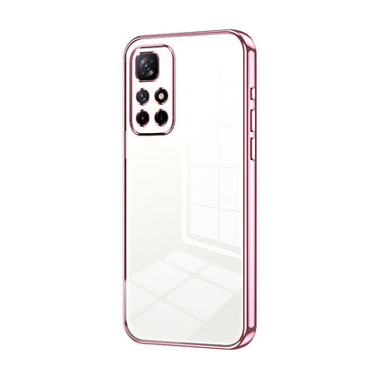 Xiaomi Redmi Note 11S 5G Phone Case with Transparent Plating and Fine Hole Design: Crystal Clear & Scratch-Resistant