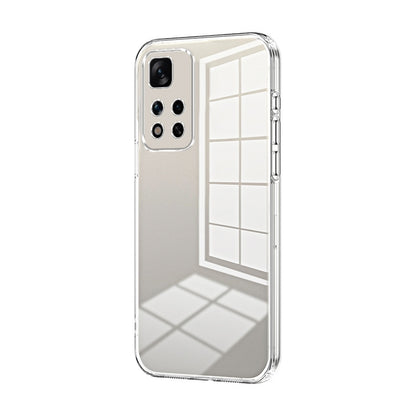 Xiaomi Redmi Note 11 Pro+ 5G Phone Case with Transparent Plating and Fine Hole Design: Crystal Clear & Scratch-Resistant