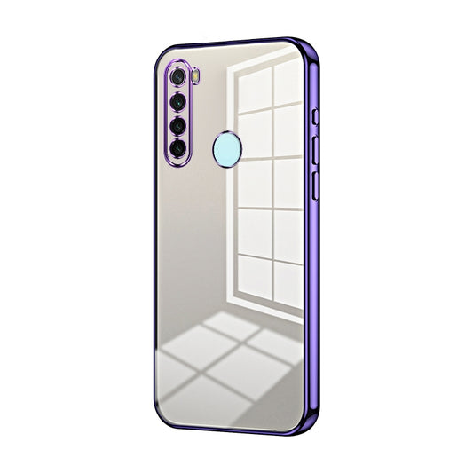 Xiaomi Redmi Note 8 Phone Case with Transparent Plating and Fine Hole Design: Crystal Clear & Scratch-Resistant