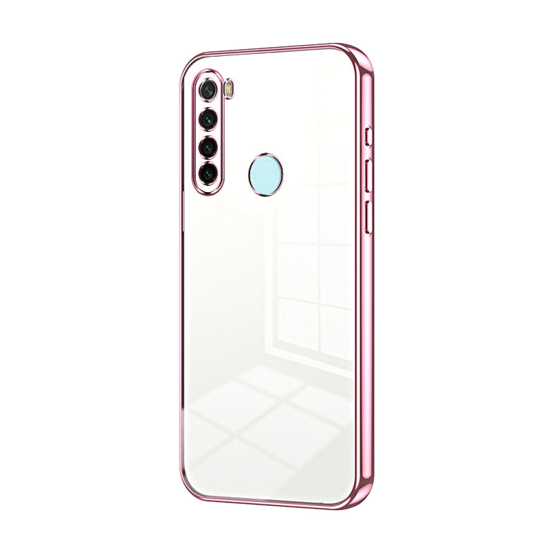 Xiaomi Redmi Note 8 Phone Case with Transparent Plating and Fine Hole Design: Crystal Clear & Scratch-Resistant