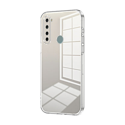 Xiaomi Redmi Note 8 Phone Case with Transparent Plating and Fine Hole Design: Crystal Clear & Scratch-Resistant