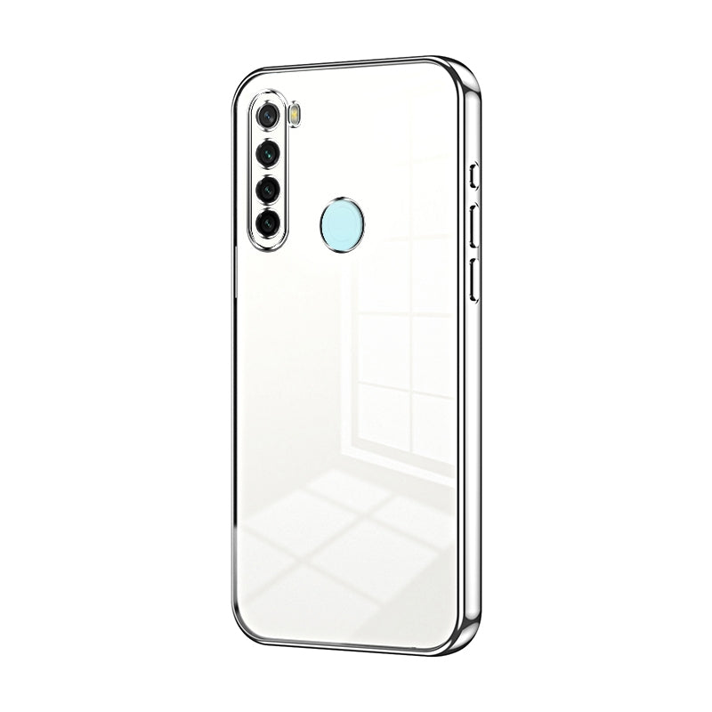 Xiaomi Redmi Note 8 Phone Case with Transparent Plating and Fine Hole Design: Crystal Clear & Scratch-Resistant