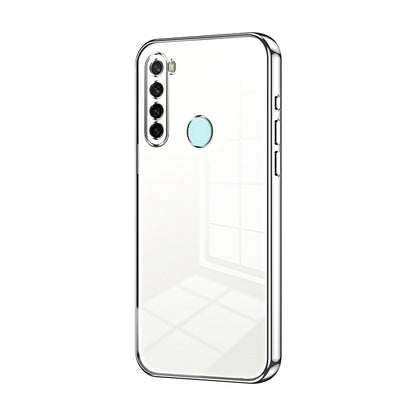 Xiaomi Redmi Note 8 Phone Case with Transparent Plating and Fine Hole Design: Crystal Clear & Scratch-Resistant