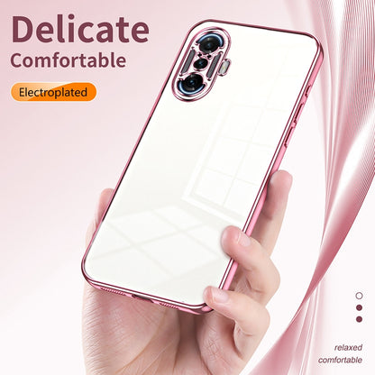 Xiaomi Poco F3 GT Phone Case with Transparent Plating and Fine Hole Design: Crystal Clear & Scratch-Resistant