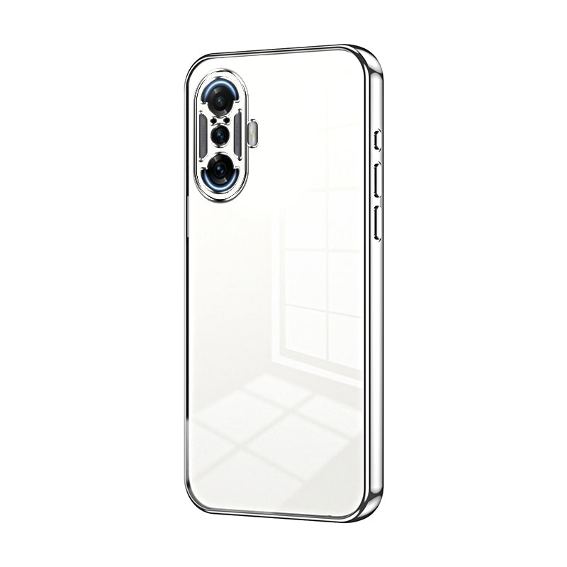 Xiaomi Poco F3 GT Phone Case with Transparent Plating and Fine Hole Design: Crystal Clear & Scratch-Resistant