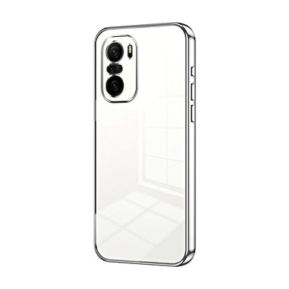 Xiaomi Redmi K40 Pro+ Phone Case with Transparent Plating and Fine Hole Design: Crystal Clear & Scratch-Resistant