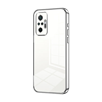 Xiaomi Redmi Note 10 Pro Phone Case with Transparent Plating and Fine Hole Design: Crystal Clear & Scratch-Resistant