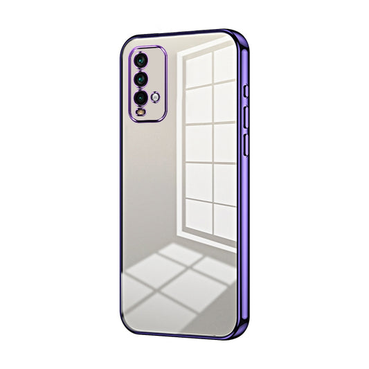 Xiaomi Redmi Note 9 4G Phone Case with Transparent Plating and Fine Hole Design: Crystal Clear & Scratch-Resistant