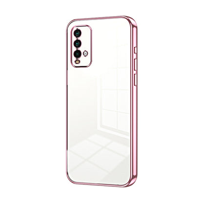 Xiaomi Redmi Note 9 4G Phone Case with Transparent Plating and Fine Hole Design: Crystal Clear & Scratch-Resistant