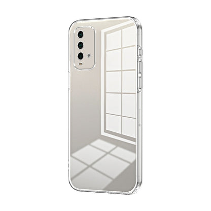 Xiaomi Redmi Note 9 4G Phone Case with Transparent Plating and Fine Hole Design: Crystal Clear & Scratch-Resistant