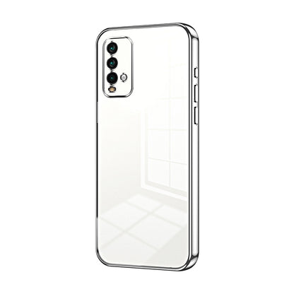 Xiaomi Redmi Note 9 4G Phone Case with Transparent Plating and Fine Hole Design: Crystal Clear & Scratch-Resistant
