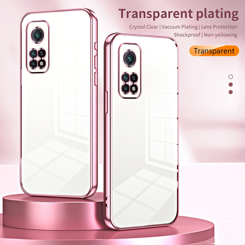 Xiaomi Mi 10T Pro 5G Phone Case with Transparent Plating and Fine Hole Design: Crystal Clear & Scratch-Resistant