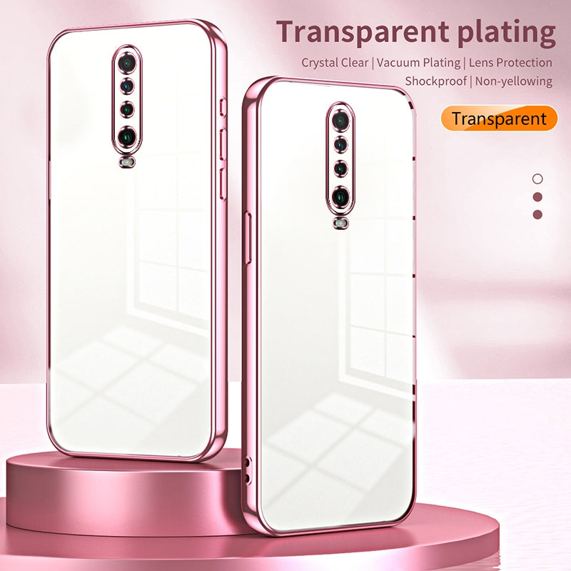 Xiaomi Redmi K30 5G Phone Case with Transparent Plating and Fine Hole Design: Crystal Clear & Scratch-Resistant