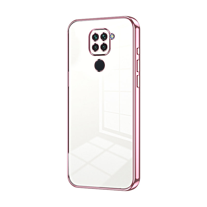 Xiaomi Redmi Note 9 Phone Case with Transparent Plating and Fine Hole Design: Crystal Clear & Scratch-Resistant