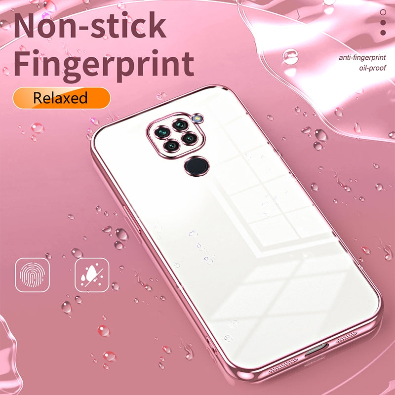 Xiaomi Redmi Note 9 Phone Case with Transparent Plating and Fine Hole Design: Crystal Clear & Scratch-Resistant