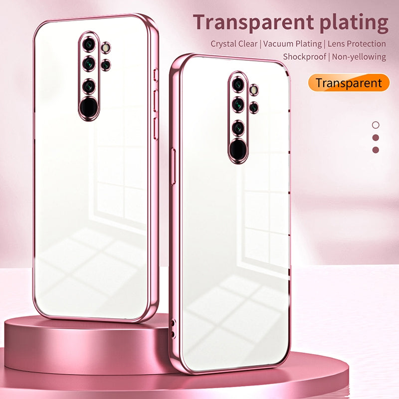 Xiaomi Redmi Note 8 Pro Phone Case with Transparent Plating and Fine Hole Design: Crystal Clear & Scratch-Resistant